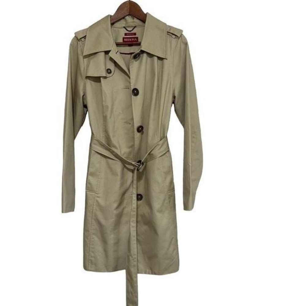 Merona Khaki Tan Trench Coat Lg